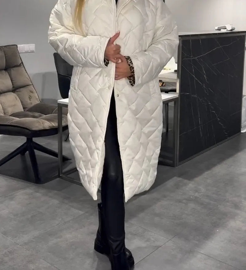 Ofira – Cappotto reversibile con fodera leopardata